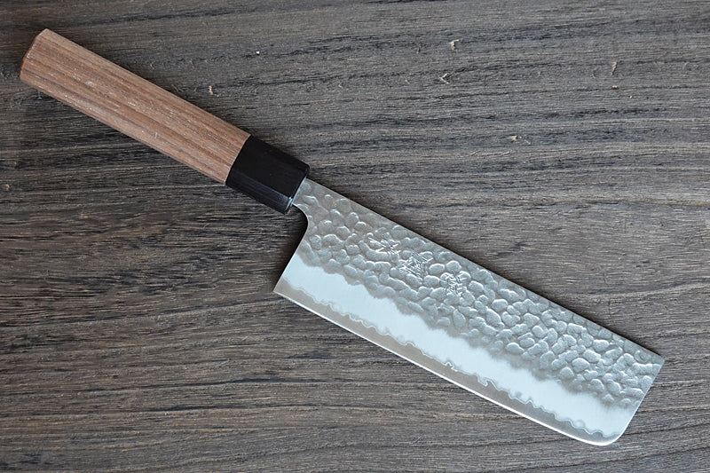 CH020 - Couteau Japonais Wa-Nakiri martellé Zenpou  - Lame de 16.5cm en acier Aogami Super