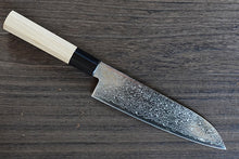 Charger l&#39;image dans la galerie, CM202 - Couteau Japonais Wa-Santoku damas 33 couches Misuzu - Lame de 18cm en acier AUS10
