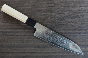 CM202 - Couteau Japonais Wa-Santoku damas 33 couches Misuzu - Lame de 18cm en acier AUS10